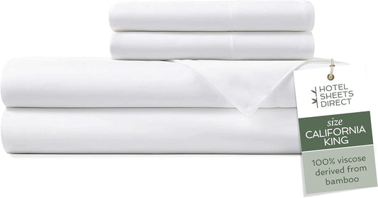 California King Bamboo Bed Sheet Set for Luxurious Sleep Comfort