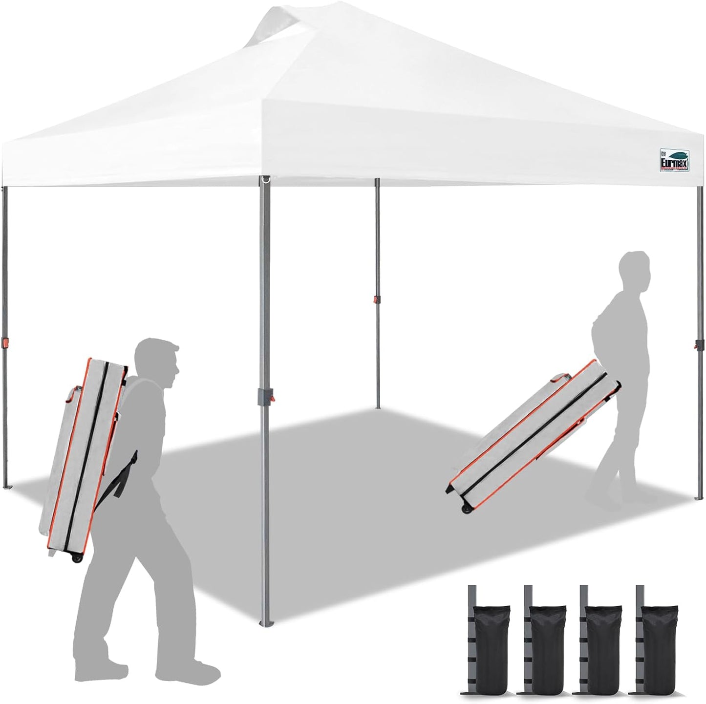 Eurmax One-Person 10x10ft Pop Up Canopy Tent for Events
