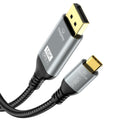 USB C to DisplayPort 2.1 Cable 6.6FT - 40Gbps High Refresh