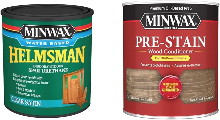 Minwax Water Based Spar Urethane & Pre-Stain Conditioner Review