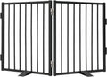 Snagle Paw Full Metal Freestanding Dog Gate - Sturdy Foldable Barrier