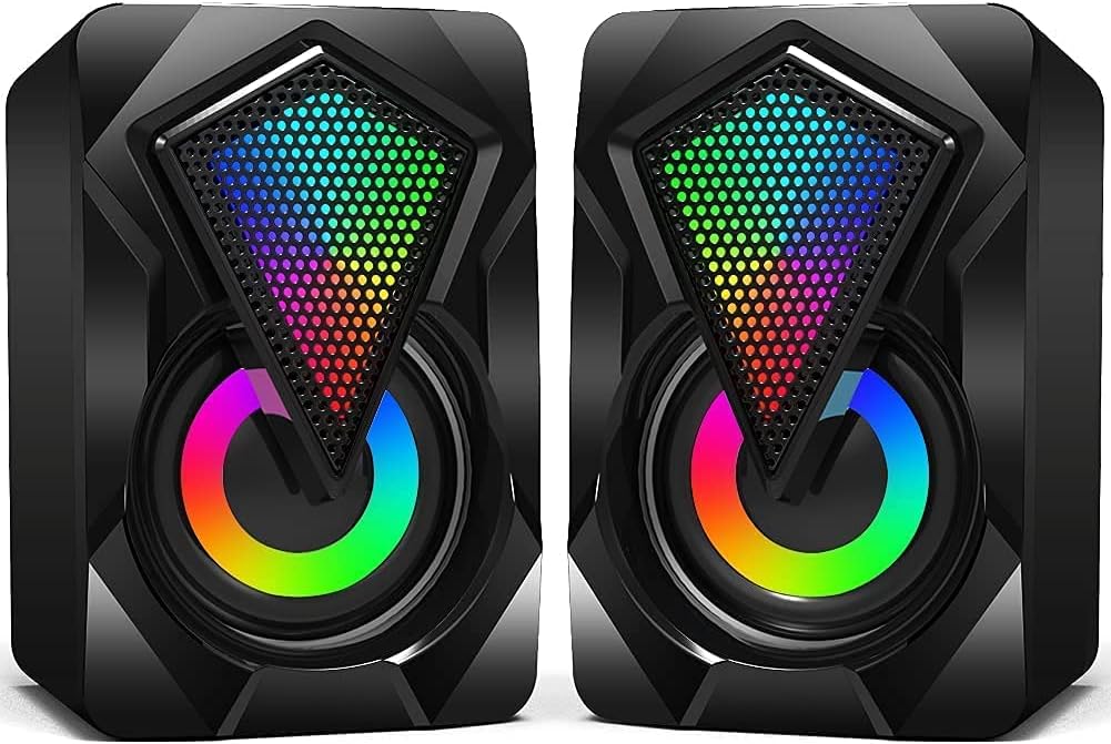 RGB USB Powered Mini Speakers: Crystal Clear Sound