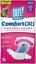 Disposable Dog Diapers for Female Dogs - Small 13-18 in Waist
