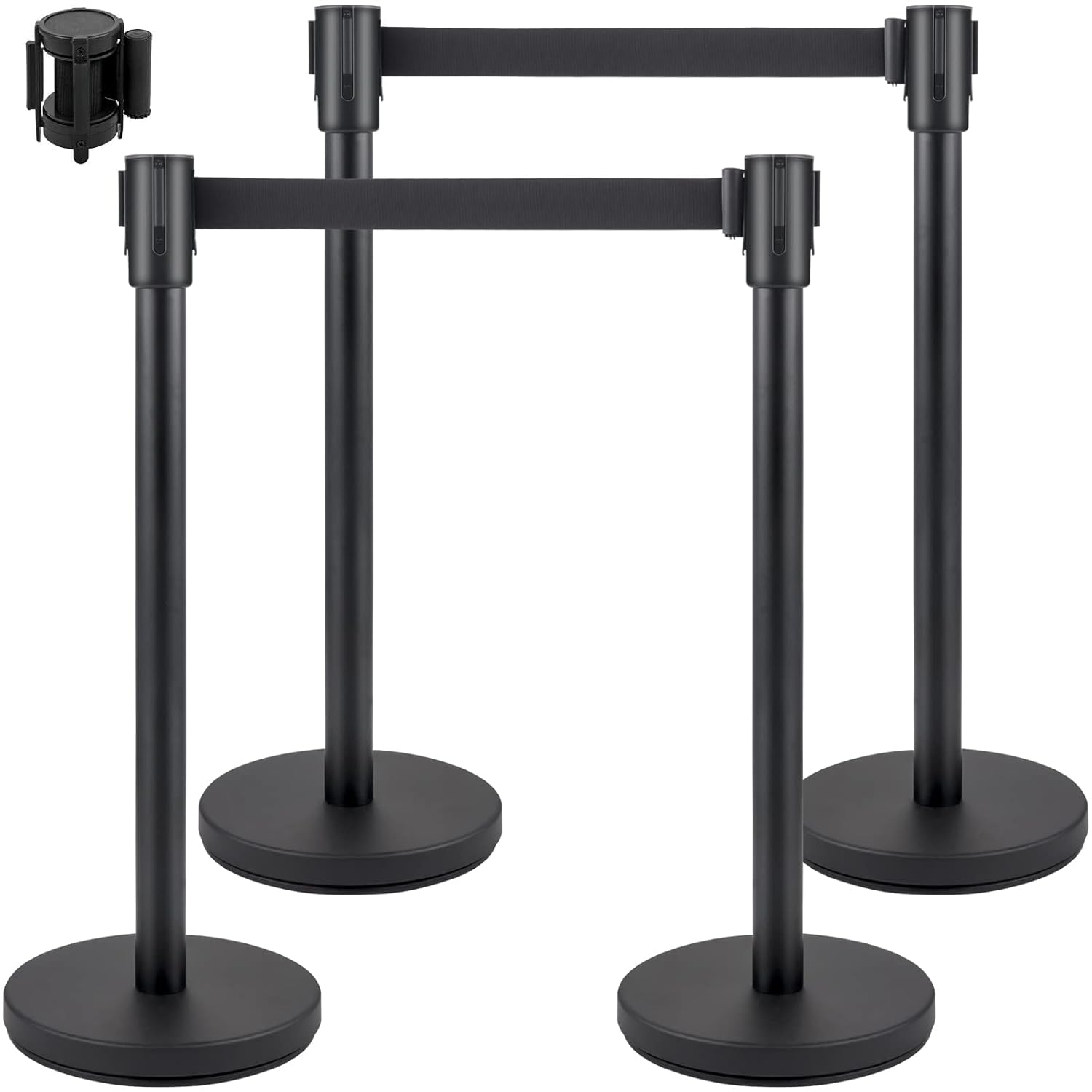 VEVOR Crowd Control Stanchion Set with Retractable Belt for Events