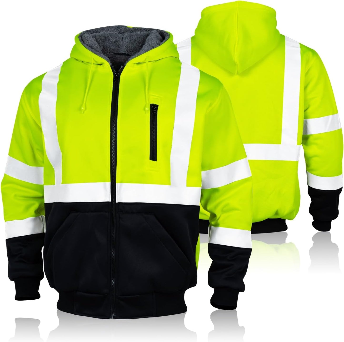 FONIRRA Men's High Visibility Safety Hoodie for Workwear Needs