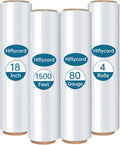 Stretch Wrap Film 18 Inch x 1500FT - Heavy Duty Shrink Wrap