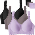 Gailife 3 Pack Nursing Bras for Breastfeeding - Soft Seamless Support