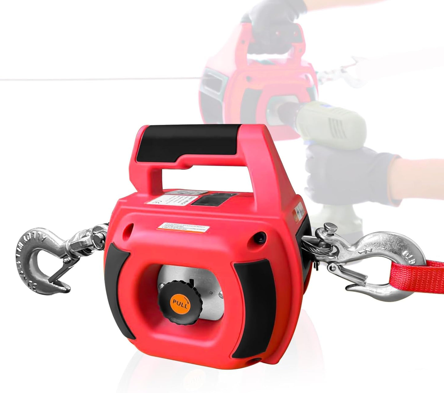 Portable Drill Winch with 750 LB Pulling Capacity for Lifting