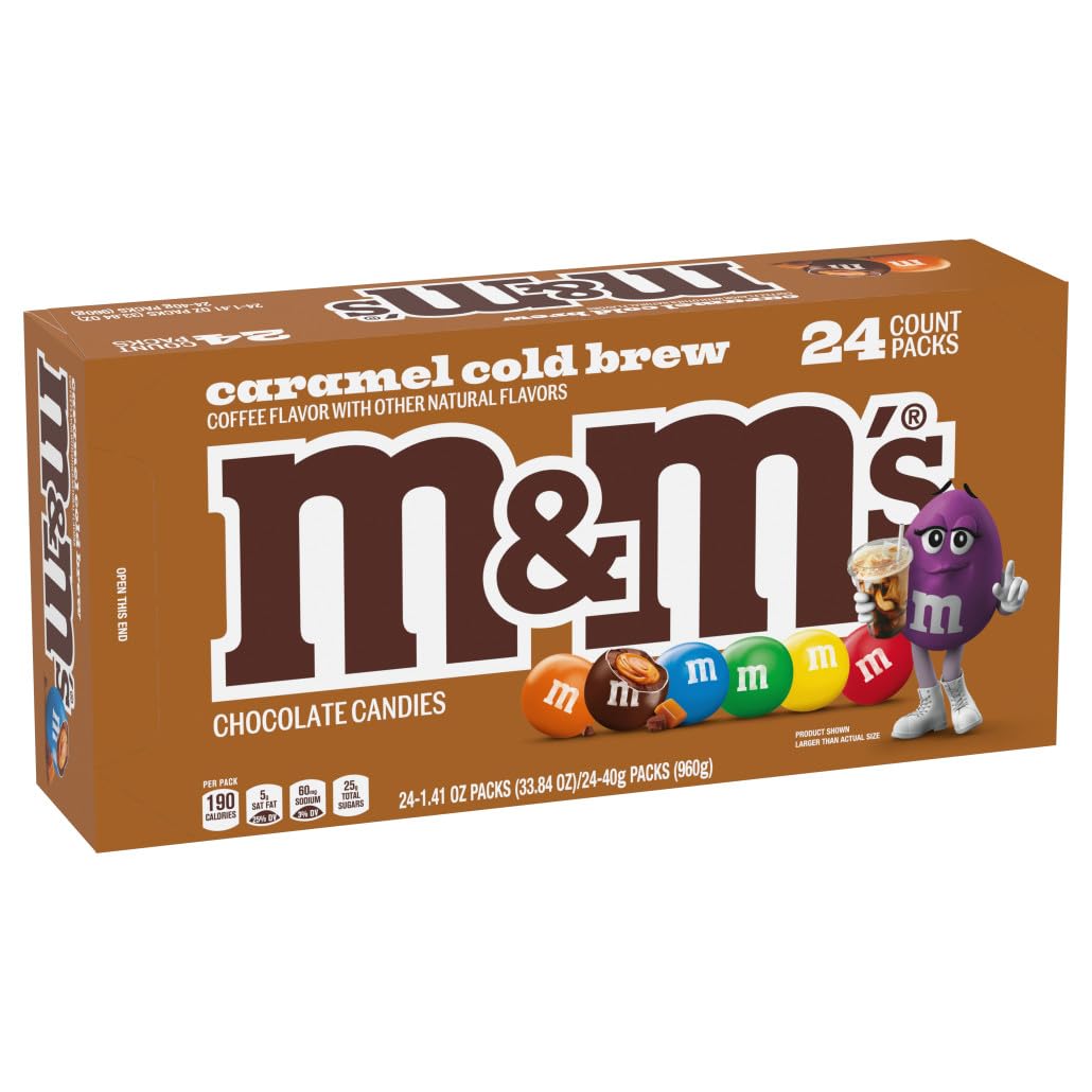 M&M'S Caramel Cold Brew Chocolate Candy for Sweet Treats