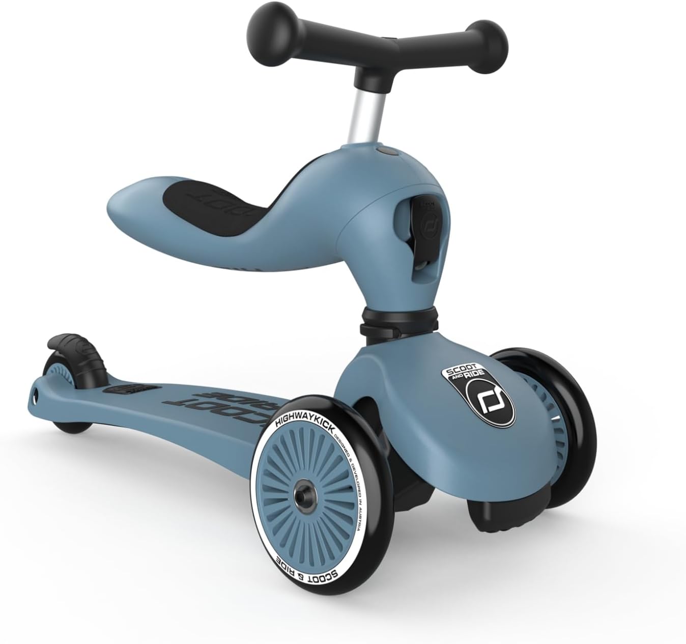 Scoot & Ride 2-in-1 Ride-On & Stand Kids Scooter for Ages 1-5