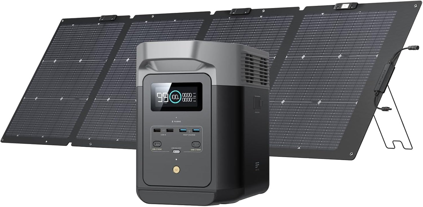 EF ECOFLOW DELTA2 Solar Generator: Fast Charging Power
