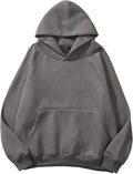 Women Fleece Letter Loose Hoodie Sweatshirt - Oversized Cozy Fit