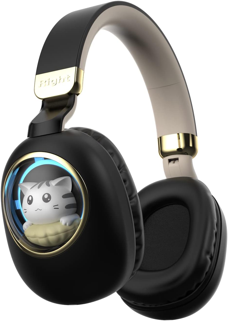 Light Up Cat Kids Bluetooth Headphones - Noise Cancelling Fun!