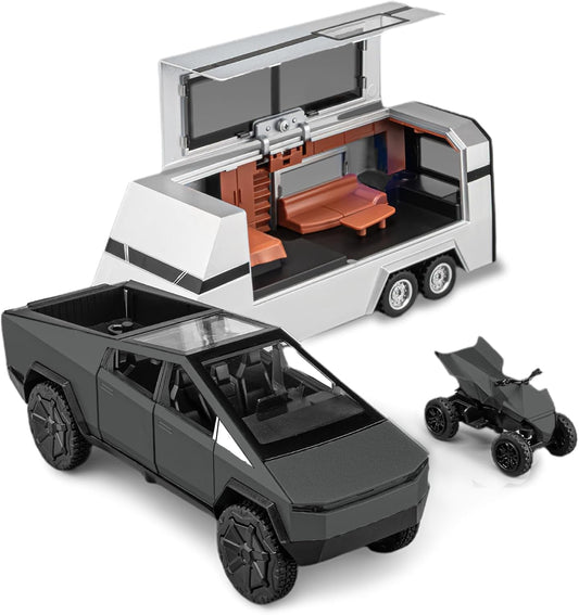 Pickup Truck Diecast Metal Toy Trucks with Lights and Sounds