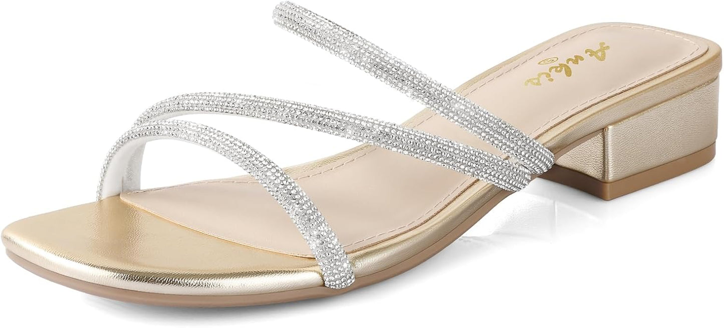 Ankis Black Nude White Strappy Heels for Women - Stylish Comfort