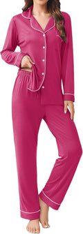 Ekouaer Womens Pajama Set 2-Piece Rayon Blend Sleepwear - Soft