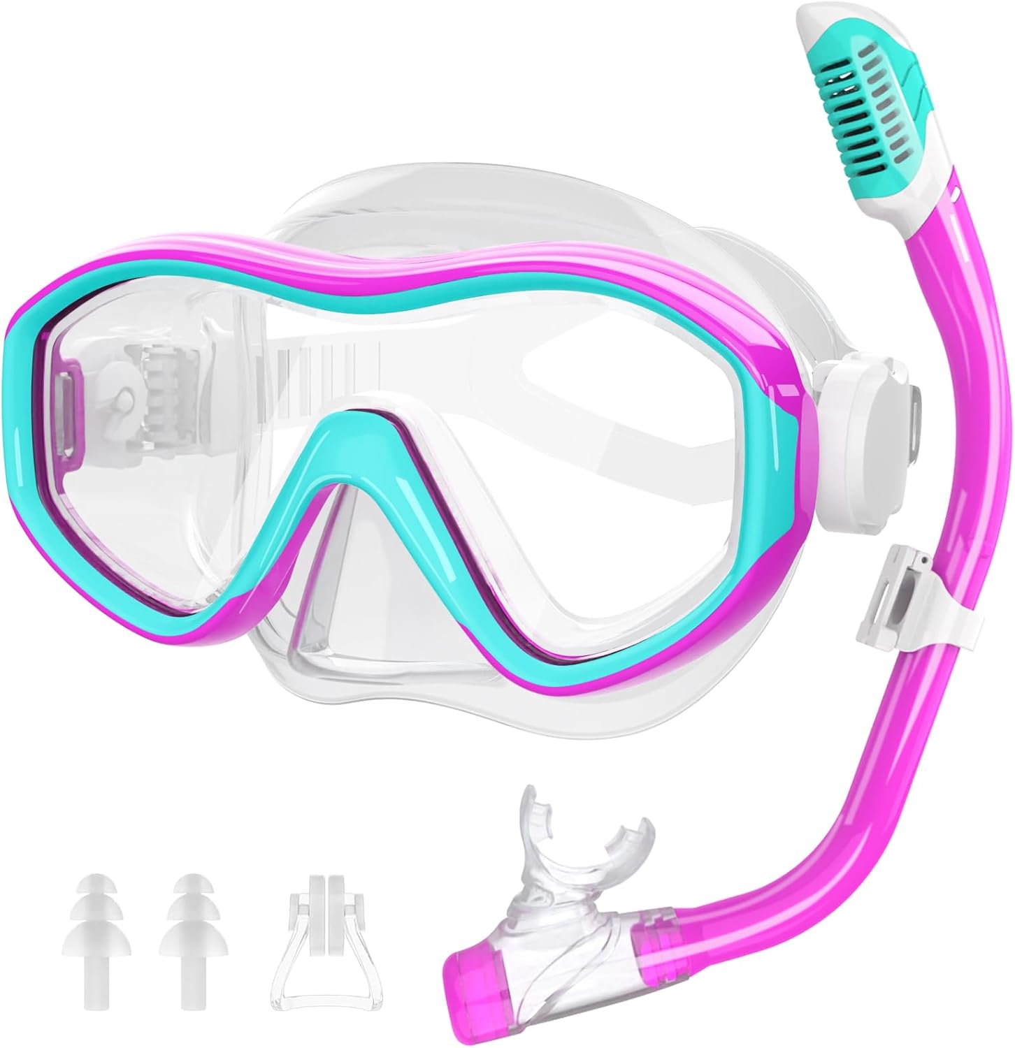 Kids Dry Top Snorkel Set - Dive Easy, Swim Fun!