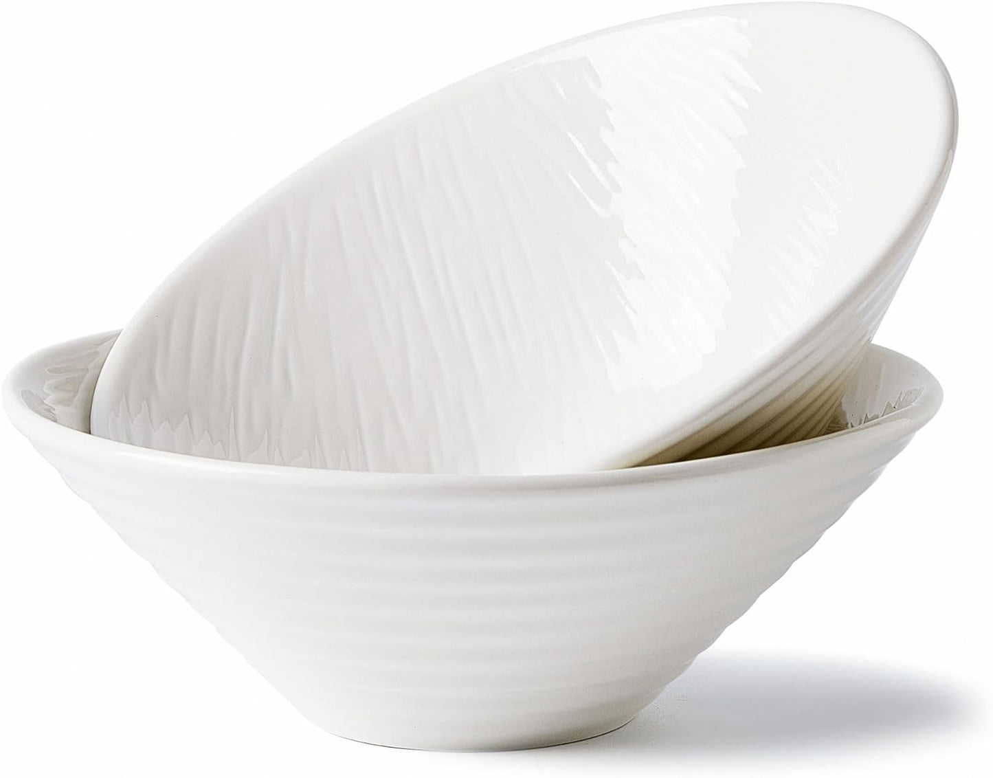 8 Premium Porcelain Ramen Bowl Set - Durable Stylish Design