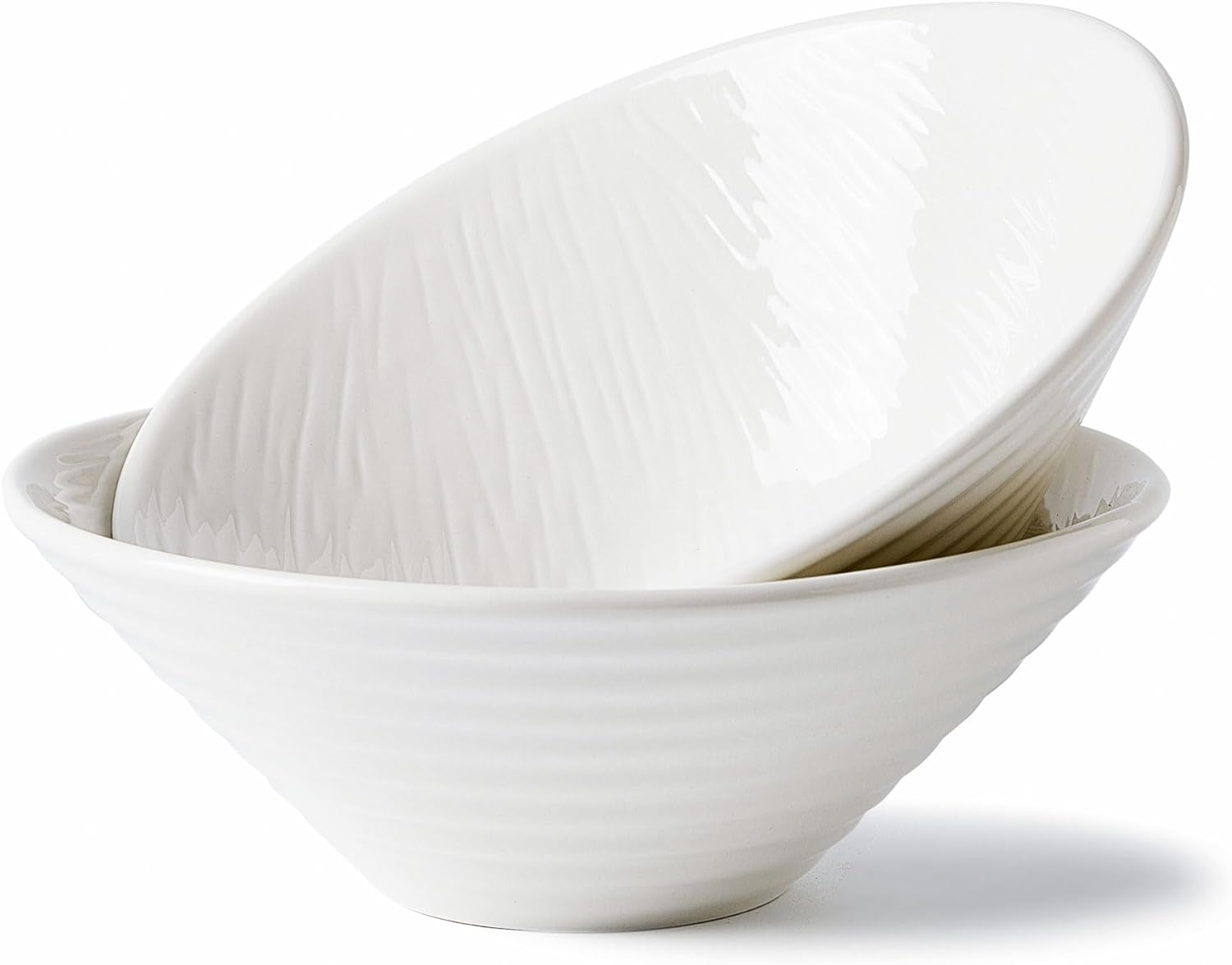 8 Premium Porcelain Ramen Bowl Set - Durable Stylish Design
