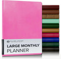 Gallery Leather Large Monthly Planner 2025-2026 - Elegant 18-Month