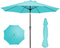 PatioKingdom 9FT Outdoor Umbrella with UPF 50+ Sun Shade