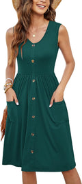 MOLERANI Women Summer Dresses Sleeveless Swing Midi Dress