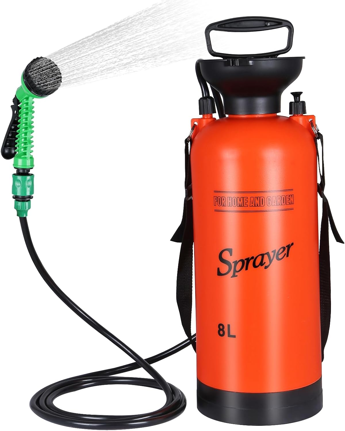 7 Spray Modes Hand Press Camping Shower