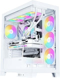 SAMA V50 Mid Tower Gaming PC Case with Dual Tempered Glass - 270 View