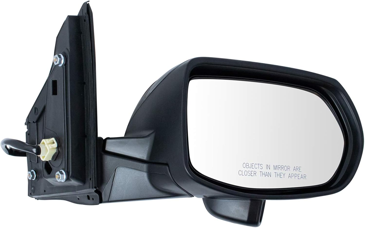 Power Camera Side Mirror Assembly for 2016 Honda CR-V Smooth Black
