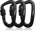 Ultra Strong 12kN Carabiner Clips - Secure Your Gear with Ease!