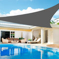 Sun Shade Sail Triangle Canopy 12ftx15ftx19.2ft Gray - Cool UV