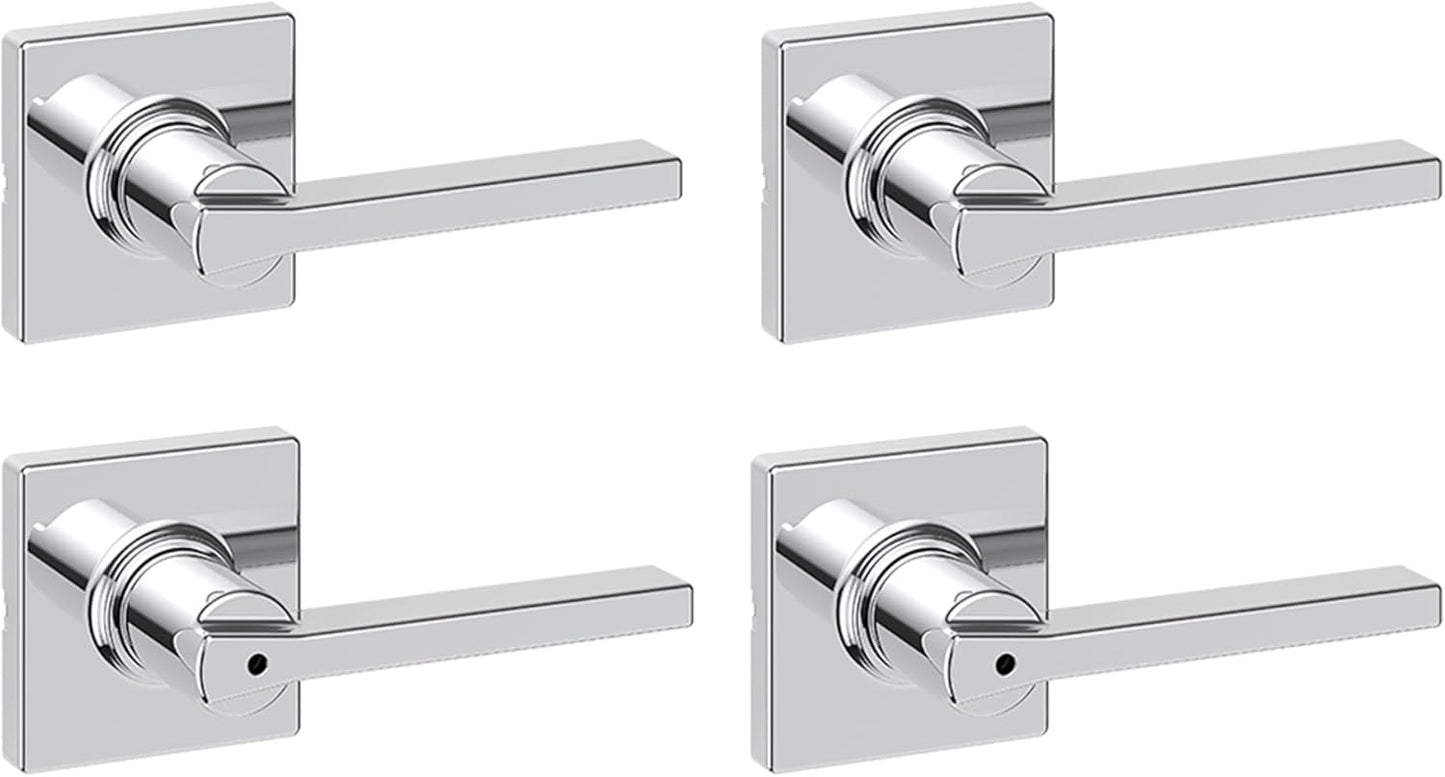 Kwikset Casey Hallway Passage and Bed/Bath Privacy Door Handle