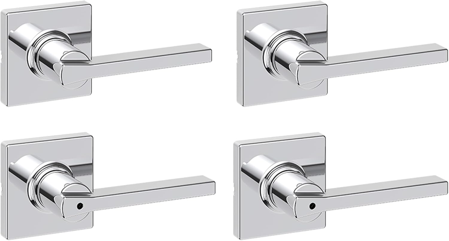 Kwikset Casey Hallway Passage and Bed/Bath Privacy Door Handle