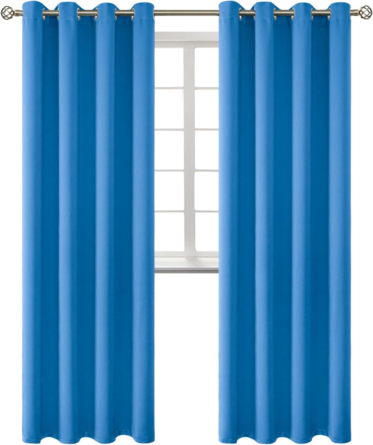 BGment Room Darkening Curtains - Classic Blue 120 in Long