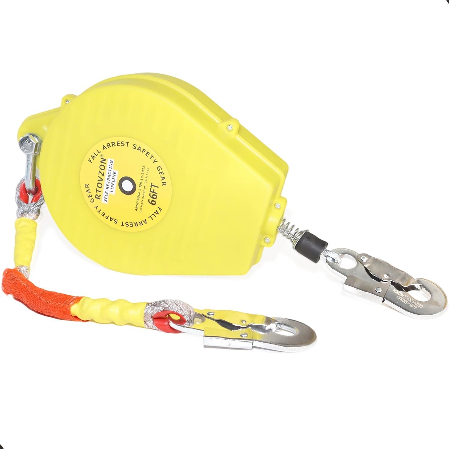 66FT Self Retracting Lifeline for Fall Protection and Safety