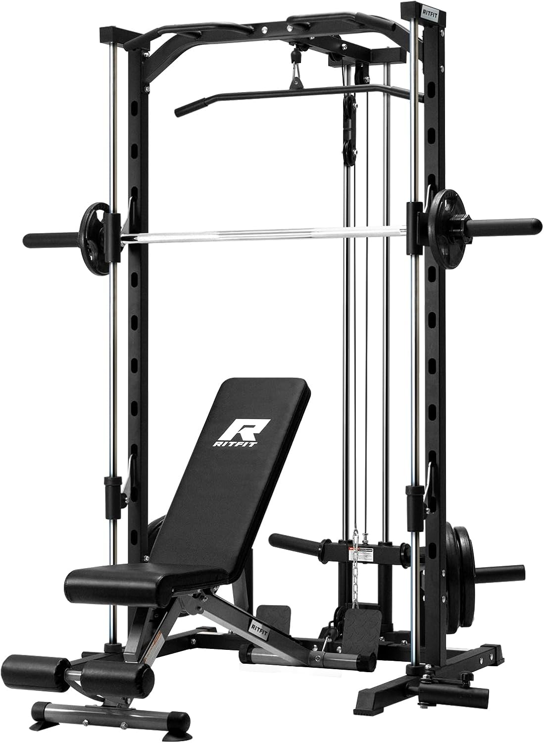 RitFit Smith Machine Power Rack with LAT-Pull Down System Review