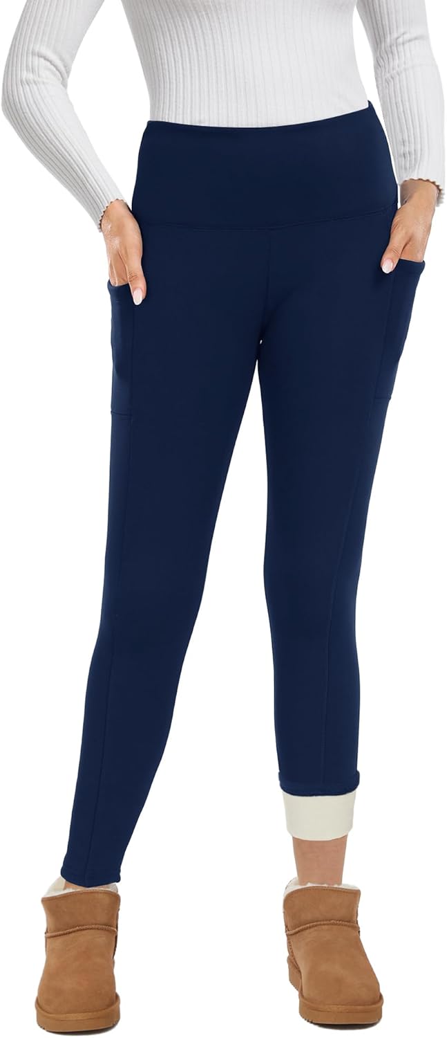 GAYHAY Fleece Lined Leggings for Women - Warm Winter Pants