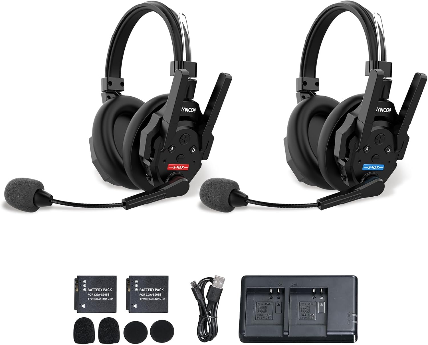 SYNCO XTALK XMAX2 Wireless Intercom Headset System for Teams