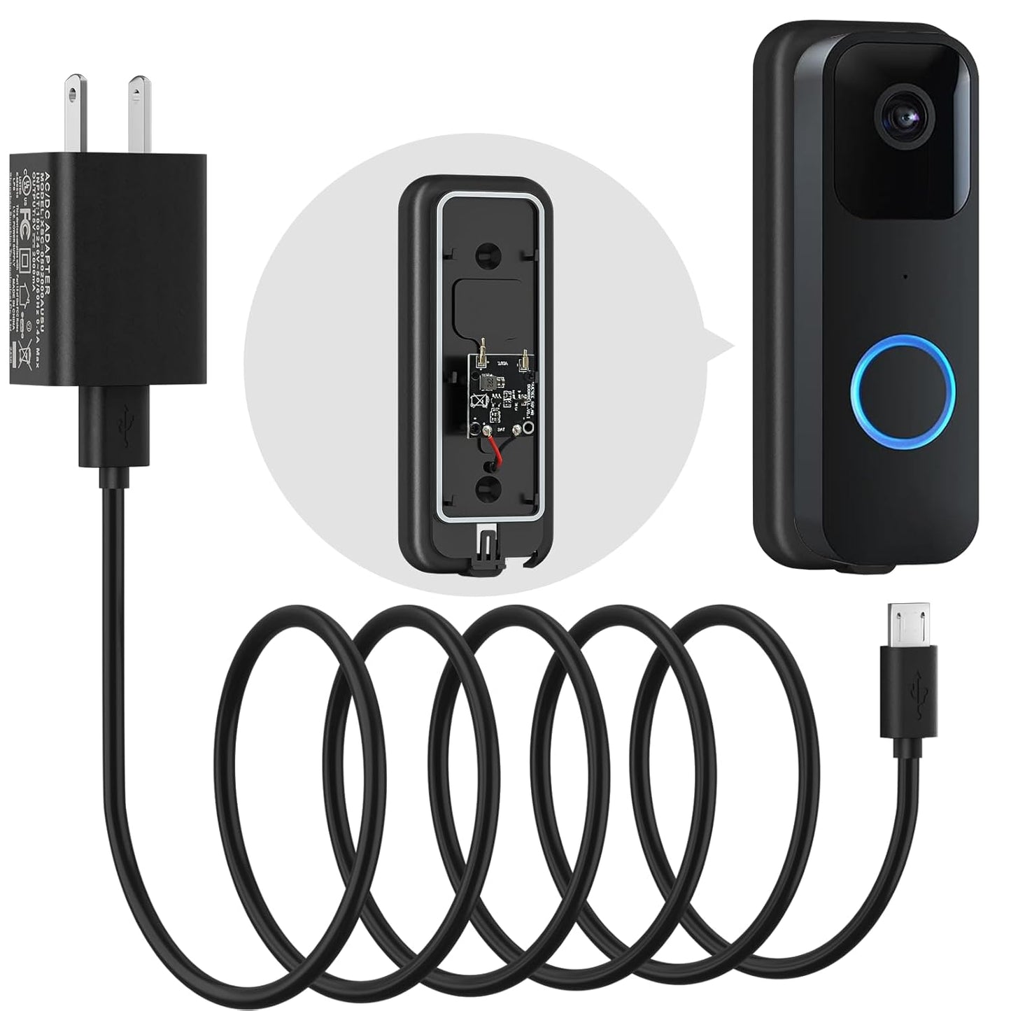 Long 26.25Ft Weatherproof Blink Doorbell Cable Set