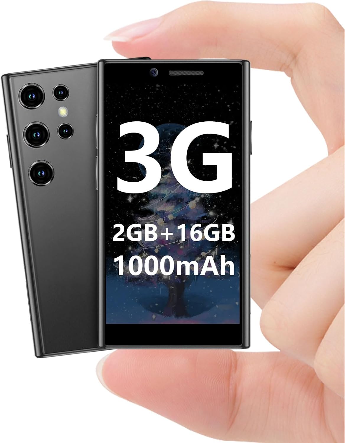 World's Smallest 3G Mini Phone for Kids - Face ID, HD Screen, Dual SIM