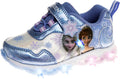 Disney Girls Frozen Light Up Laceless Running Shoes - Easy On, Fun