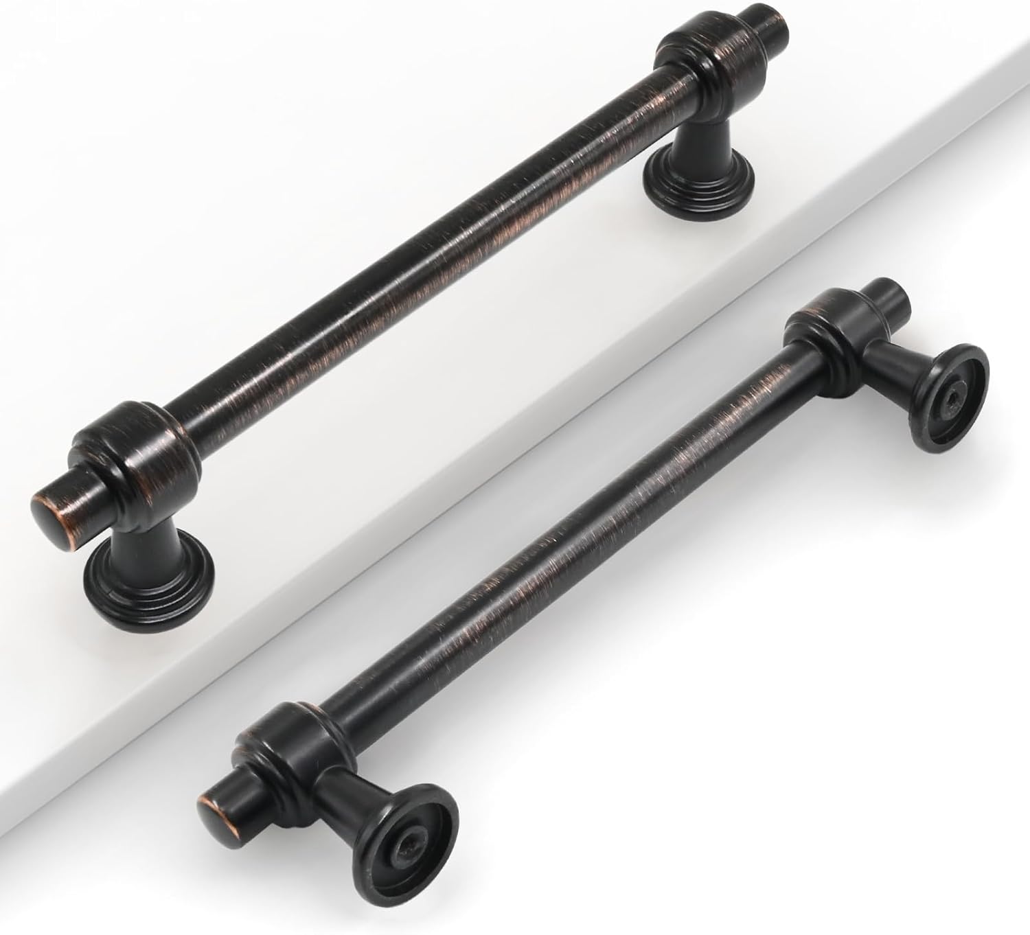 10 Pack 5in Oil Rubbed Bronze Cabinet Pulls for Kitchen Use