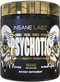 Insane Labz Psychotic Gold Pre Workout Powder (35 Servings) - Orange