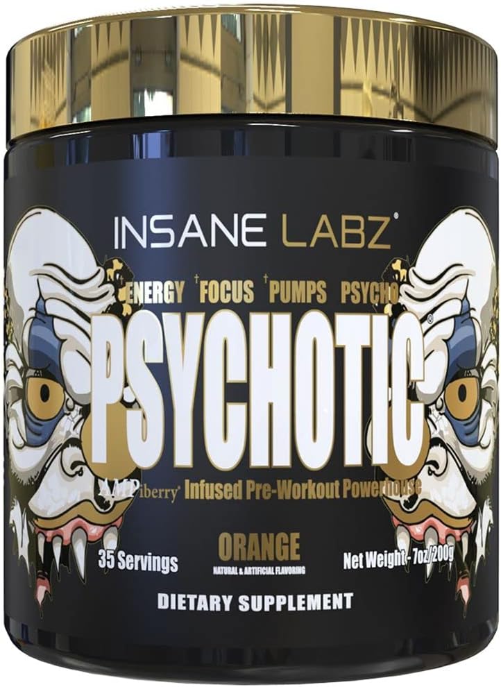 Insane Labz Psychotic Gold Pre Workout Powder for Extreme Energy