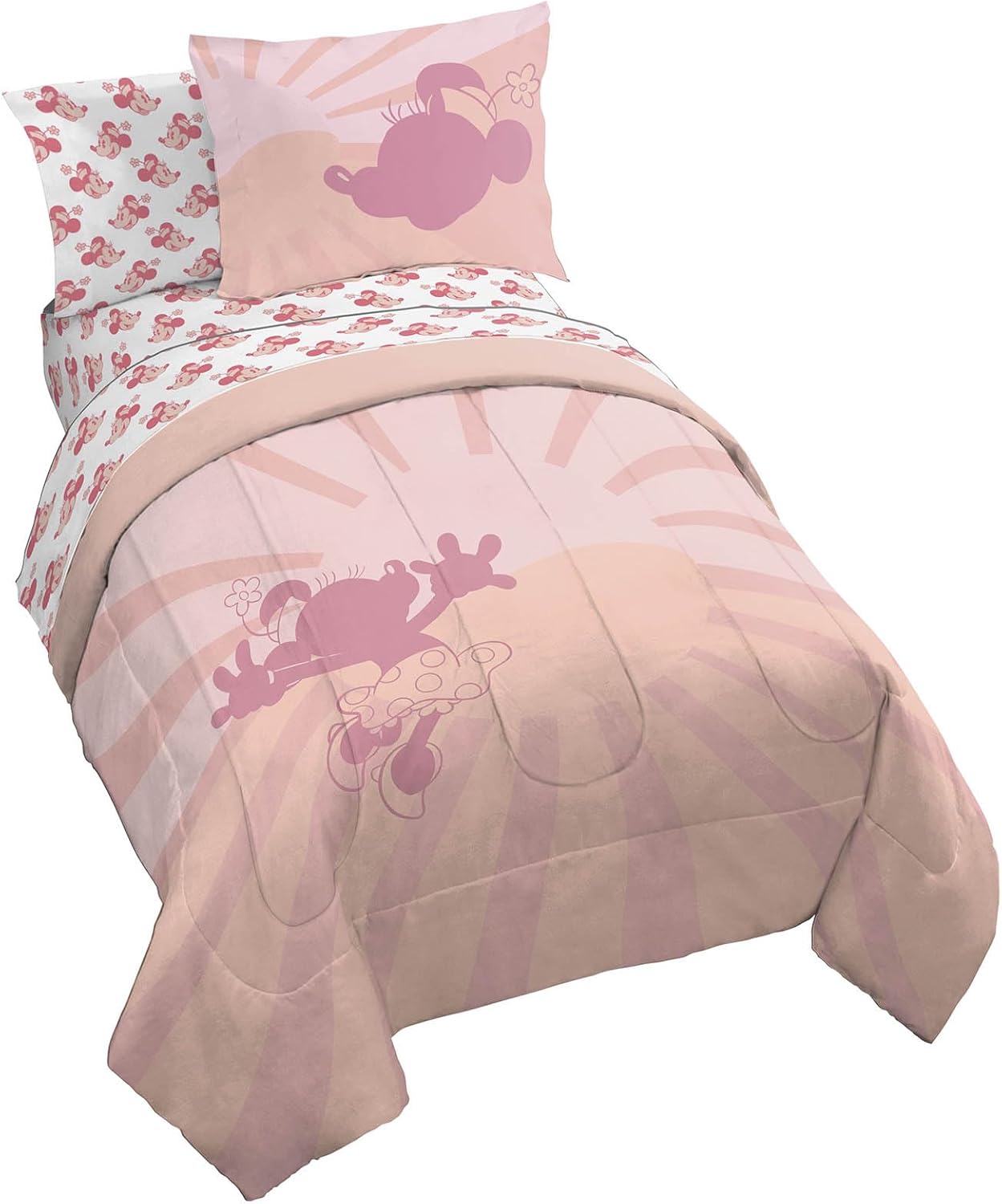 Disney Minnie Mouse Full Size Comforter Set - 7 Piece Cozy Bedding