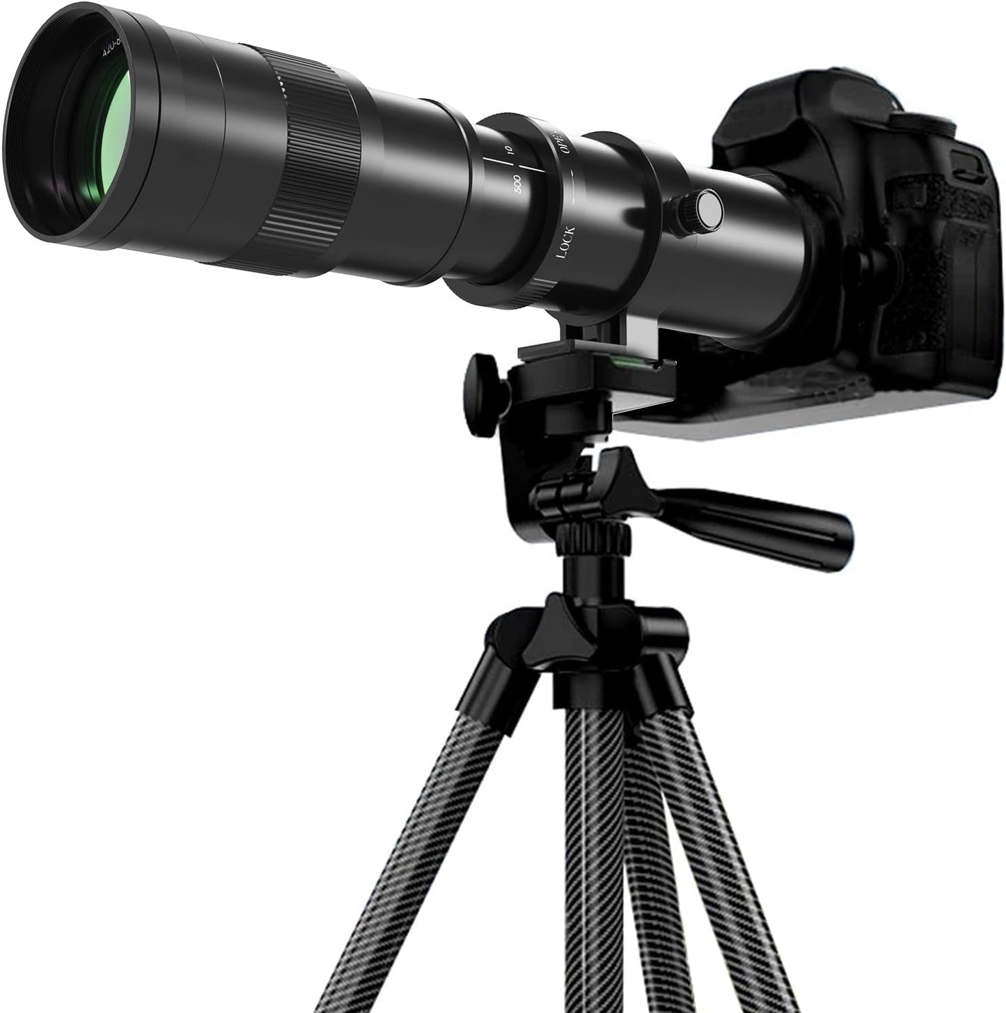 Telephoto Lens for Canon RF 420-800mm Manual Focus Zoom Lens