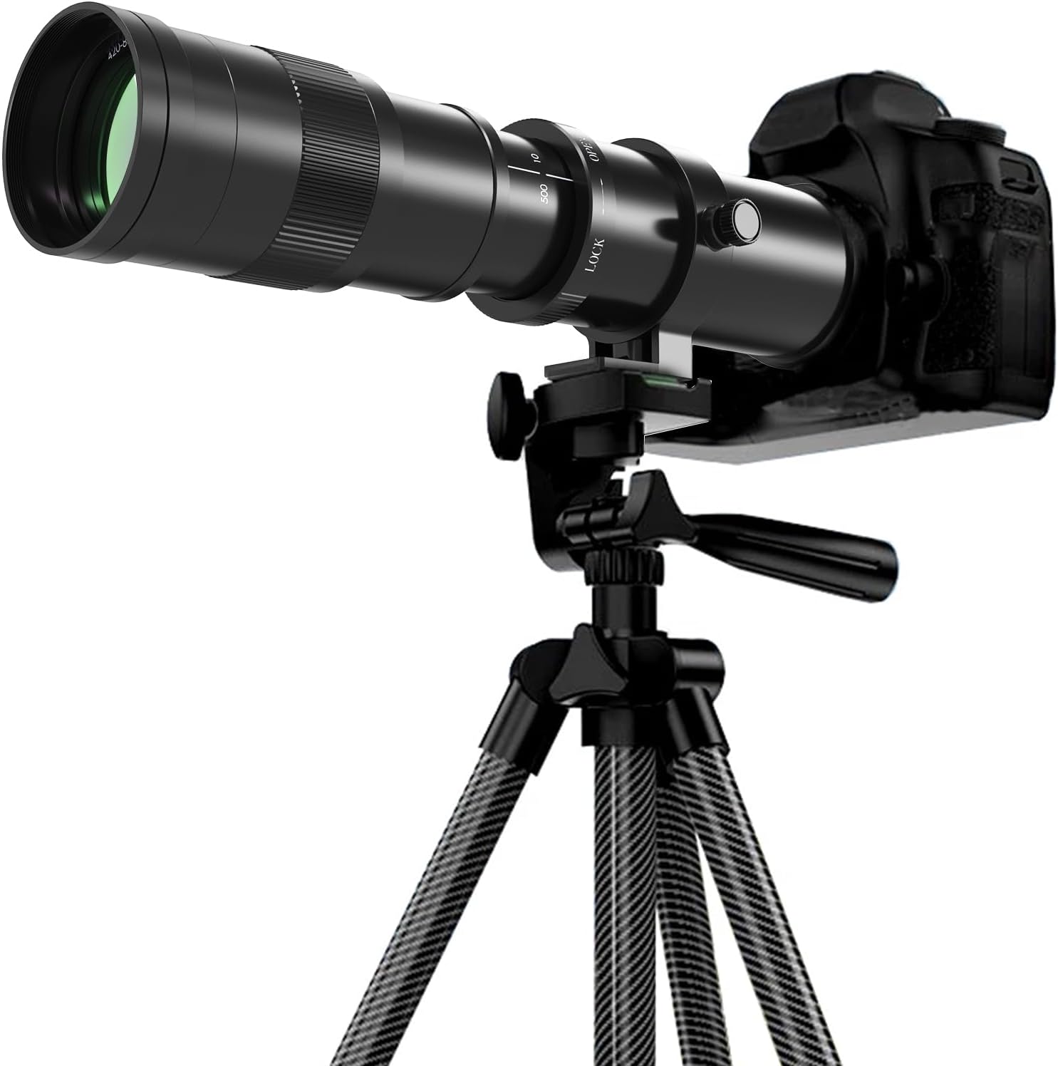 Telephoto Lens for Canon RF 420-800mm Manual Focus Zoom Lens