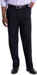 Haggar Iron Free Premium Khaki Classic Fit Pleat Front Pant Dress