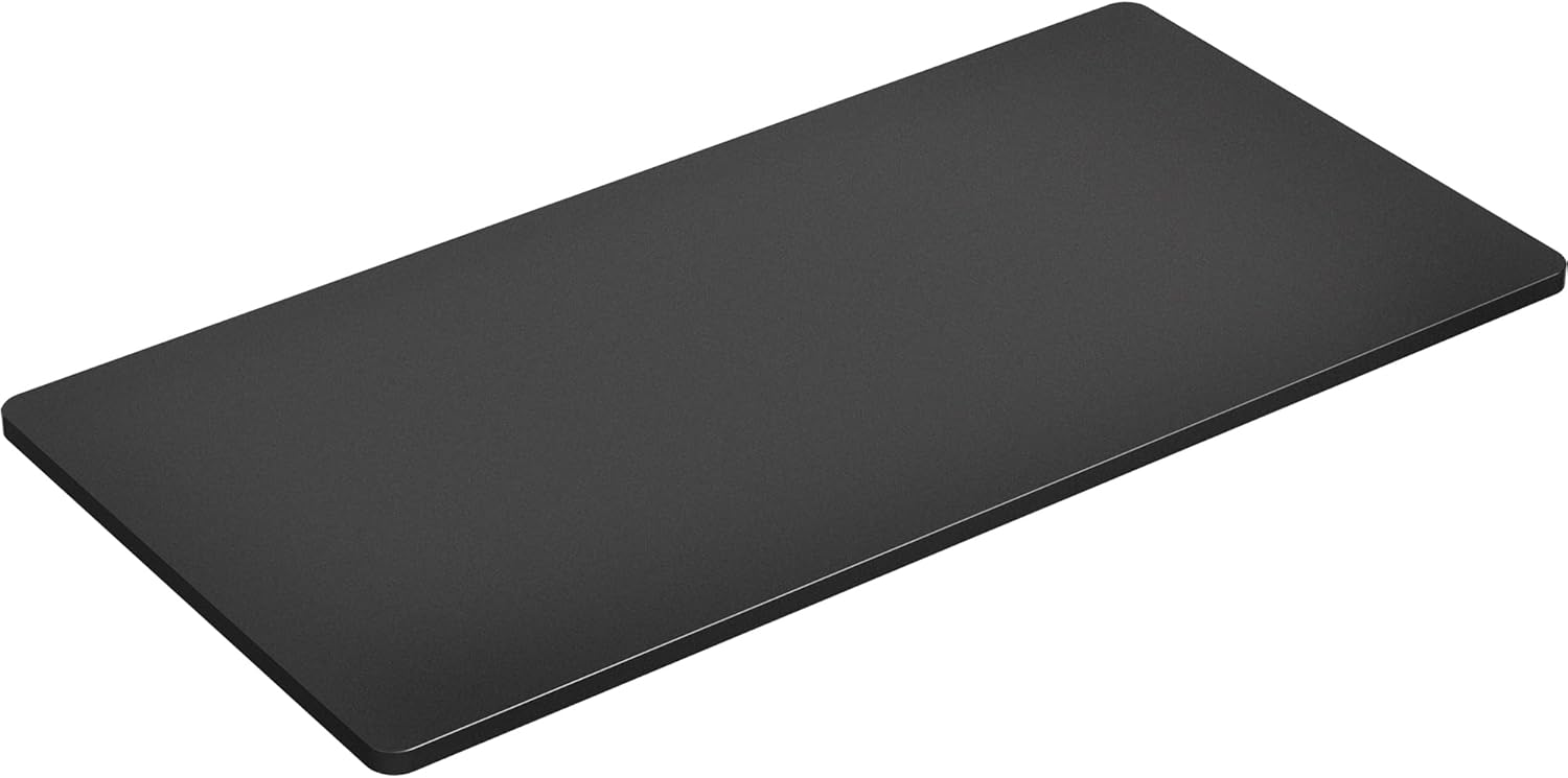 VIVO Black 60 x 24 inch Universal Solid One-Piece Table Top