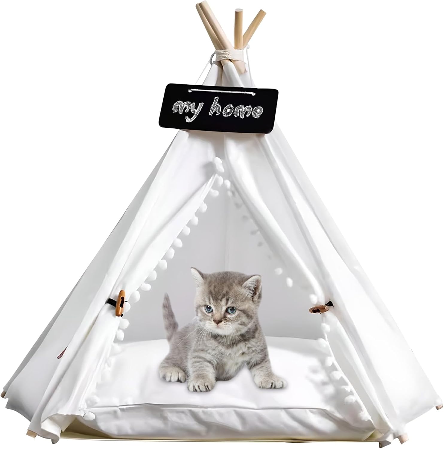 Cozy Washable Pet Teepee Tent - Milgeol